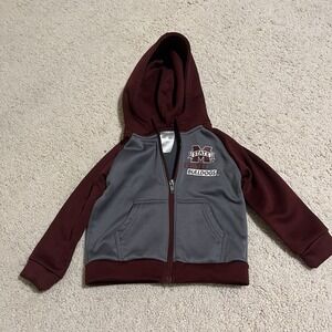 NCAA Mississippi State Bulldogs russell athletic 3T Zip Up Hoodie Rare